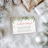 サンタベビーウィンタークリスマスブックスベビー エンクロージャーカード