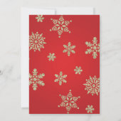 サンタベビーウィンターベビーシャワー招待状 招待状 (裏面)