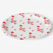 サンタベビーウィンターベビーシャワー ペーパープレート (アングル)