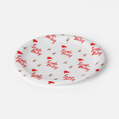 サンタベビーウィンターベビーシャワー ペーパープレート (アングル)