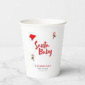 サンタベビーウィンターベビーシャワー 紙コップ (裏面)