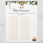 サンタベビーウィンターレッドグリーンベビーアイテムゲーム チラシ (正面)