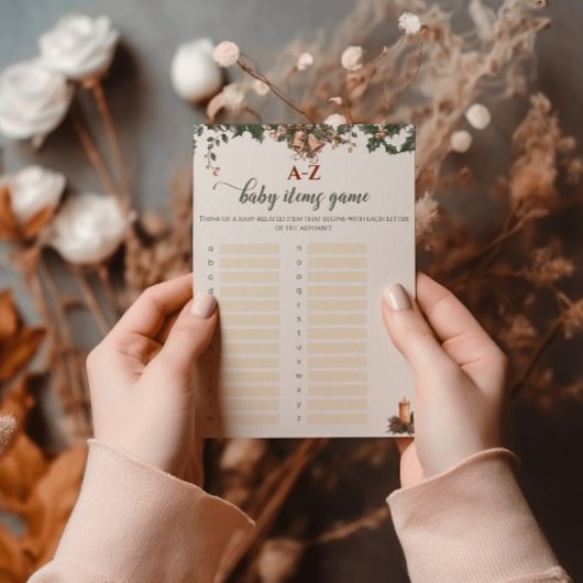 サンタベビーウィンターレッドグリーンベビーアイテムゲーム チラシ