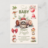 サンタベビーウッドランドウィンターおむつラッフル エンクロージャーカード (正面)