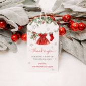 サンタベビーガール冬クリスマスベビーシャワーのお気に入り ギフトタグ