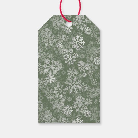 サンタベビーガール冬クリスマスベビーシャワーのお気に入り ギフトタグ (裏面)