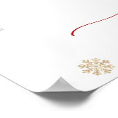 サンタベビーガール赤ちゃんシャワーへようこそ ポスター (角)