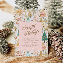 サンタベビーガール赤ちゃんシャワー