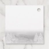 サンタベビークリスマスウィンターベイビーシャワーありがとう フェイバータグ (裏面)