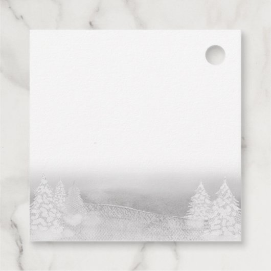 サンタベビークリスマスウィンターベイビーシャワーありがとう フェイバータグ (裏面)