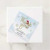 サンタベビークリスマスウィンターベイビーシャワーありがとう フェイバータグ (インサイチュ)