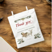 サンタベビークリスマスウィンターベイビーシャワーありがとう フェイバーバッグ