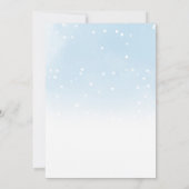 サンタベビークリスマスウィンターベビーシャワー招待状 招待状 (裏面)