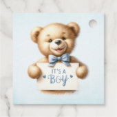 サンタベビークリスマスウィンターベビーシャワー フェイバータグ (裏面)