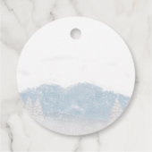 サンタベビークリスマスウィンターベビーシャワー フェイバータグ (裏面)