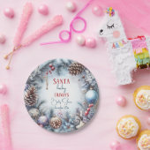 サンタベビークリスマスウィンターベビーシャワー ペーパープレート (パーティー)