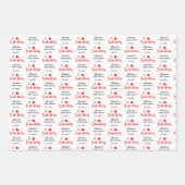 サンタベビークリスマスウィンターベビーシャワー ラッピングペーパーシート (正面2)