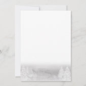 サンタベビークリスマスウィンターベビーシャワー 招待状 (裏面)