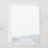 サンタベビークリスマスウィンターベビーシャワー 招待状 (裏面)