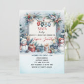 サンタベビークリスマスウィンターベビーシャワー 招待状 (スタンド正面)