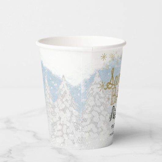 サンタベビークリスマスウィンターベビーシャワー 紙コップ (右)