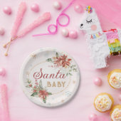 サンタベビークリスマスウィンターワンダーランドパーティー食品 ペーパープレート (パーティー)