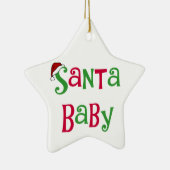 サンタベビークリスマスオーナメント セラミックオーナメント (右)
