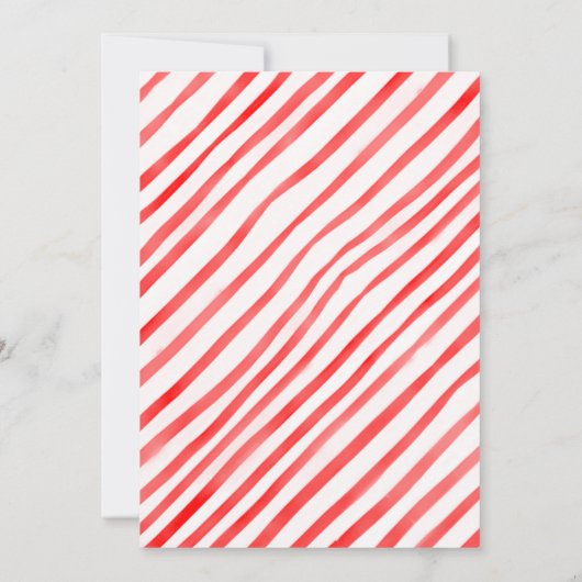 サンタベビークリスマスガール服ベビーシャワー 招待状 (裏面)