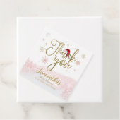 サンタベビークリスマスガール赤ちゃんシャワーありがとう フェイバータグ (インサイチュ)