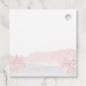 サンタベビークリスマスガール赤ちゃんシャワーありがとう フェイバータグ (裏面)