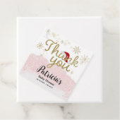 サンタベビークリスマスガール赤ちゃんシャワーありがとう フェイバータグ (インサイチュ)