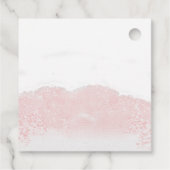 サンタベビークリスマスガール赤ちゃんシャワーありがとう フェイバータグ (裏面)