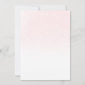 サンタベビークリスマスガール赤ちゃんシャワー招待状 招待状 (裏面)