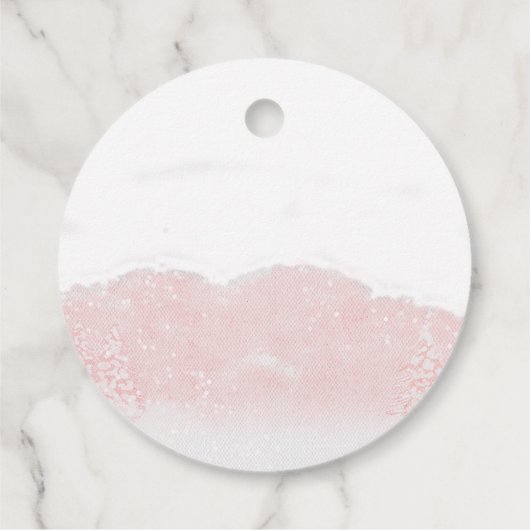 サンタベビークリスマスガール赤ちゃんシャワー フェイバータグ (裏面)