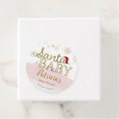 サンタベビークリスマスガール赤ちゃんシャワー フェイバータグ (インサイチュ)