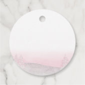 サンタベビークリスマスガール赤ちゃんシャワー フェイバータグ (裏面)