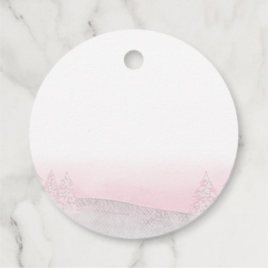 サンタベビークリスマスガール赤ちゃんシャワー フェイバータグ (裏面)