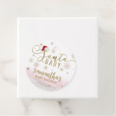 サンタベビークリスマスガール赤ちゃんシャワー フェイバータグ (インサイチュ)