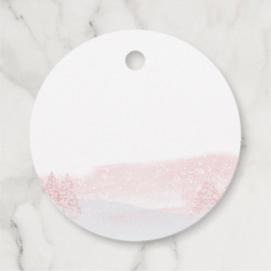 サンタベビークリスマスガール赤ちゃんシャワー フェイバータグ (裏面)