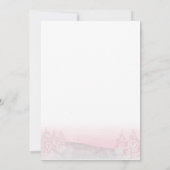 サンタベビークリスマスガール赤ちゃんシャワー 招待状 (裏面)