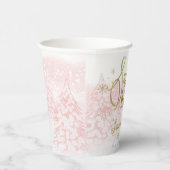 サンタベビークリスマスガール赤ちゃんシャワー 紙コップ (右)