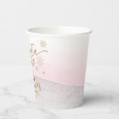 サンタベビークリスマスガール赤ちゃんシャワー 紙コップ (左)