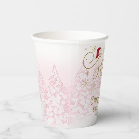 サンタベビークリスマスガール赤ちゃんシャワー 紙コップ (右)