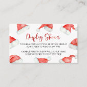 サンタベビークリスマスディスプレイベビーシャワー エンクロージャーカード (正面)