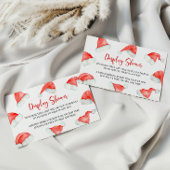 サンタベビークリスマスディスプレイベビーシャワー エンクロージャーカード