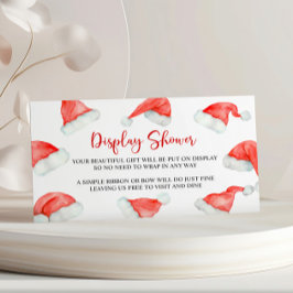 サンタベビークリスマスディスプレイベビーシャワー エンクロージャーカード