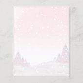 サンタベビークリスマスバジェットベビーシャワー招待状 (裏面)