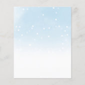 サンタベビークリスマスバジェットベビーシャワー招待状 (裏面)