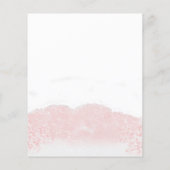 サンタベビークリスマスバジェットベビーシャワー招待状 (裏面)