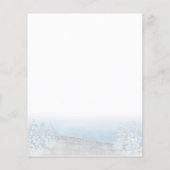 サンタベビークリスマスバジェットベビーシャワー招待状 (裏面)